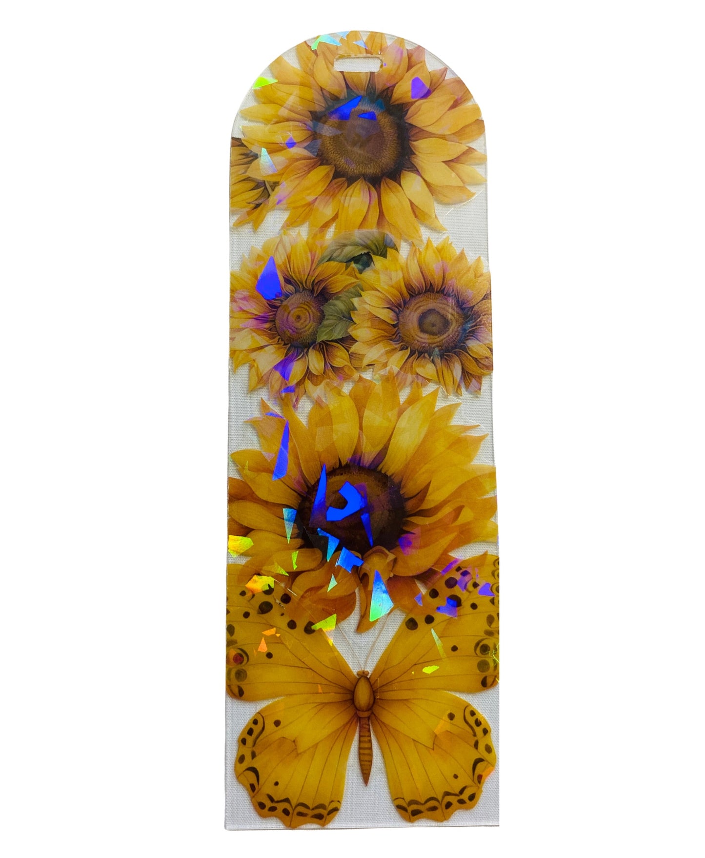 Acrylic Bookmark With Tassel - Sunflowers