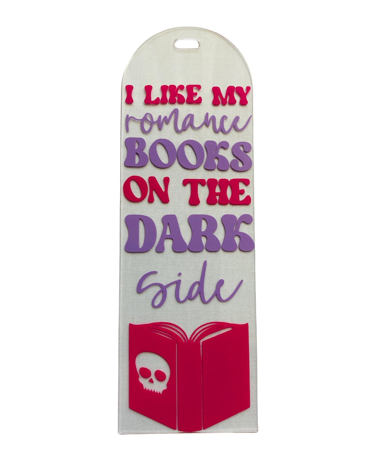 Acrylic Bookmark With Tassel - on the dark side…