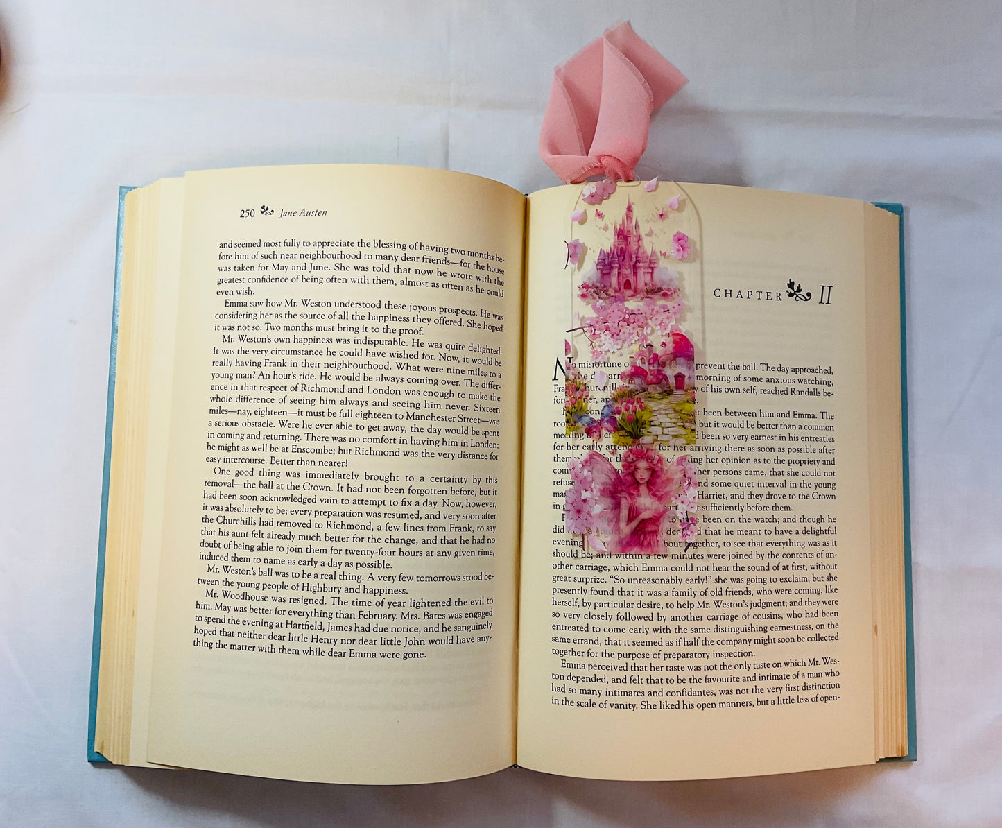 Acrylic Bookmark With Tassel - Pink Fairy