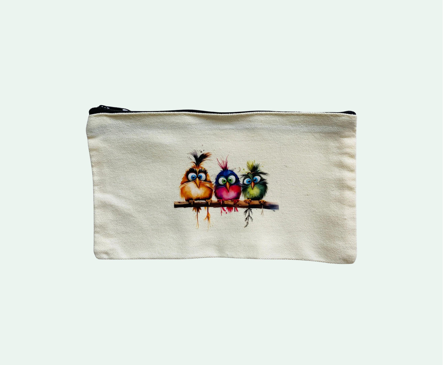 Canvas pencil case - 3 Birds…