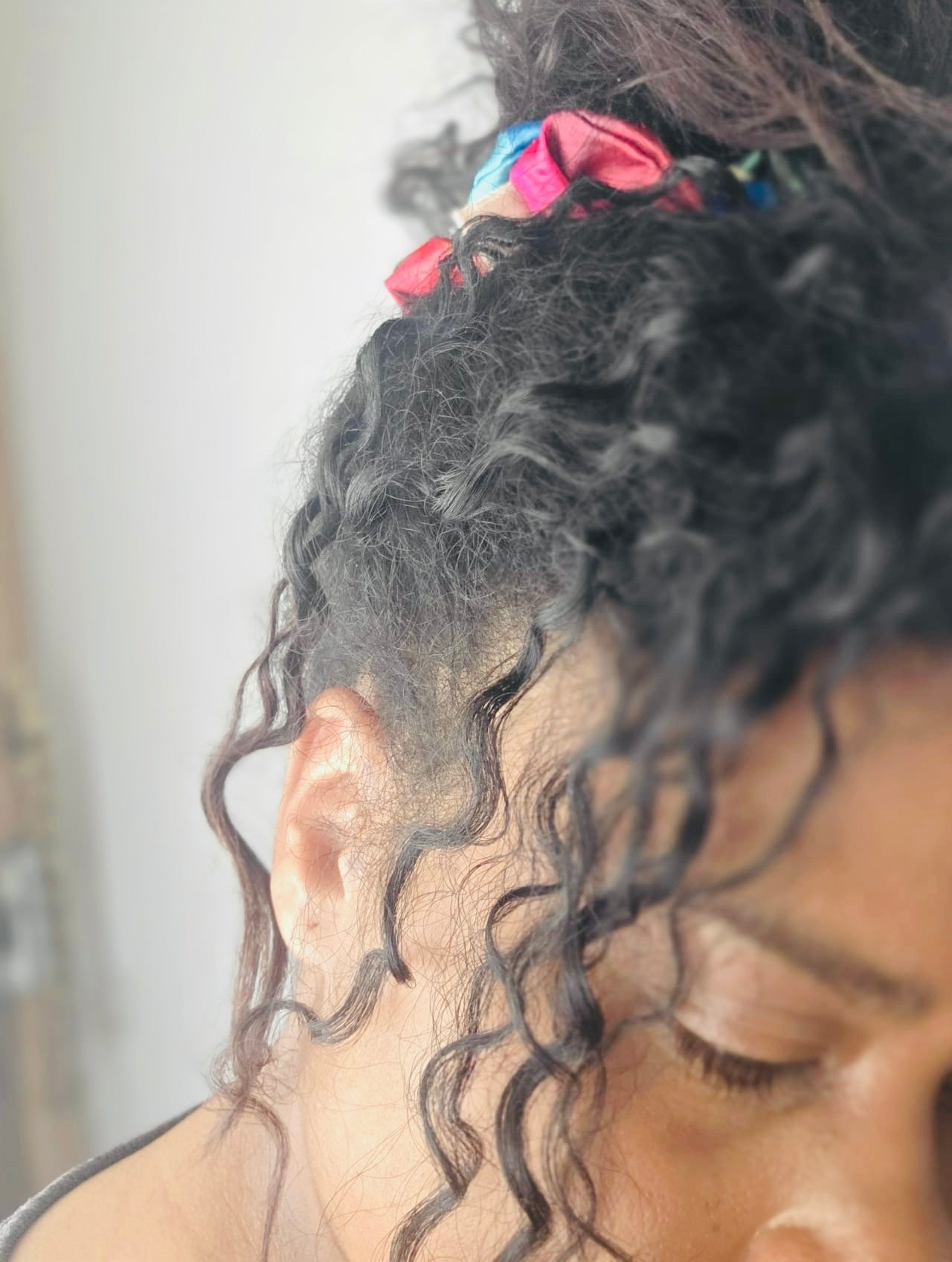 Satin Scrunchie - Rainbow XL