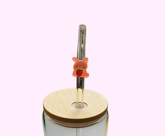 Bunny and Strawberry Straw