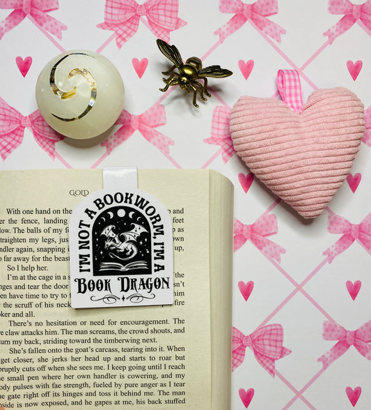 Magnetic Bookmark - Book Dragon