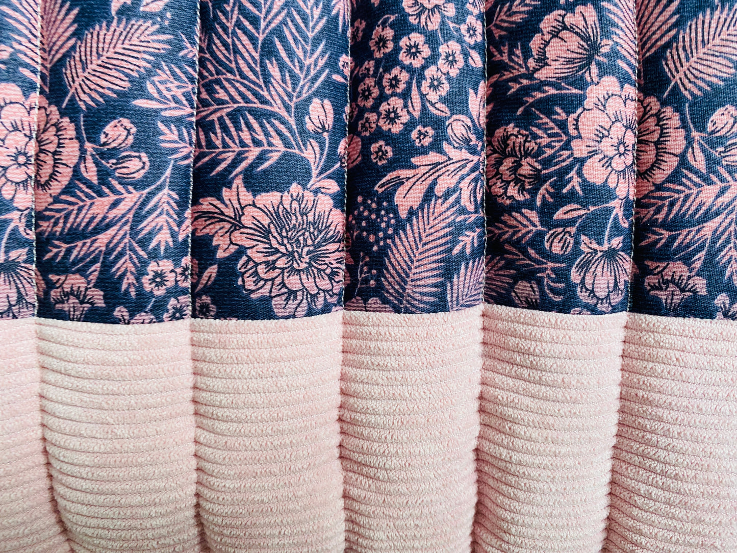 Quilted Tote Bag - Purple Fields