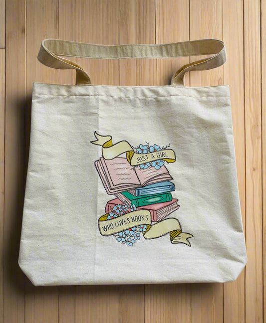 Canvas Tote Bag - Just a Girl…