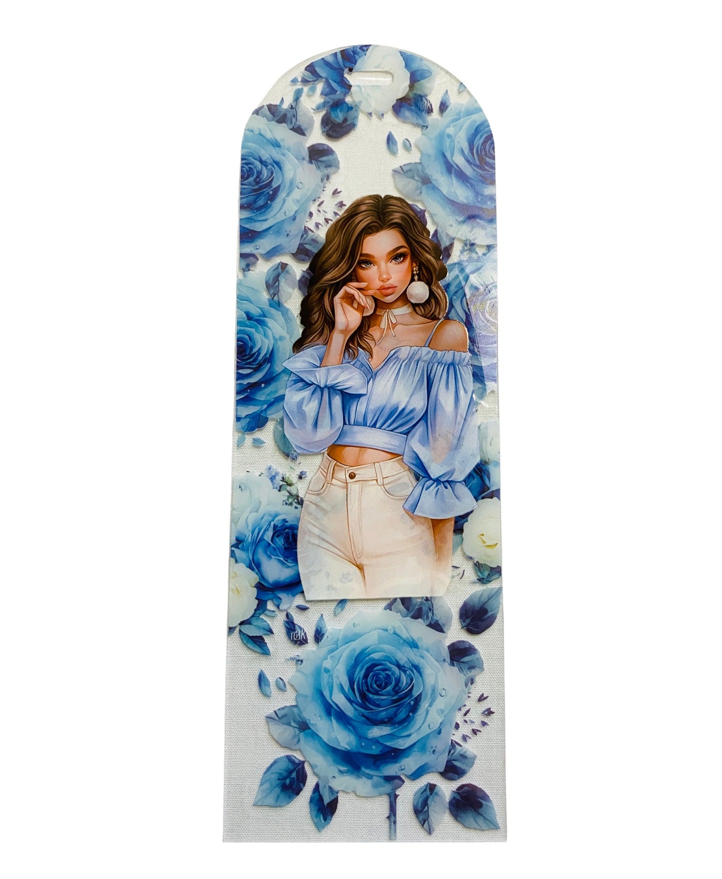 Acrylic Bookmark With Tassel - Dreamy Blue