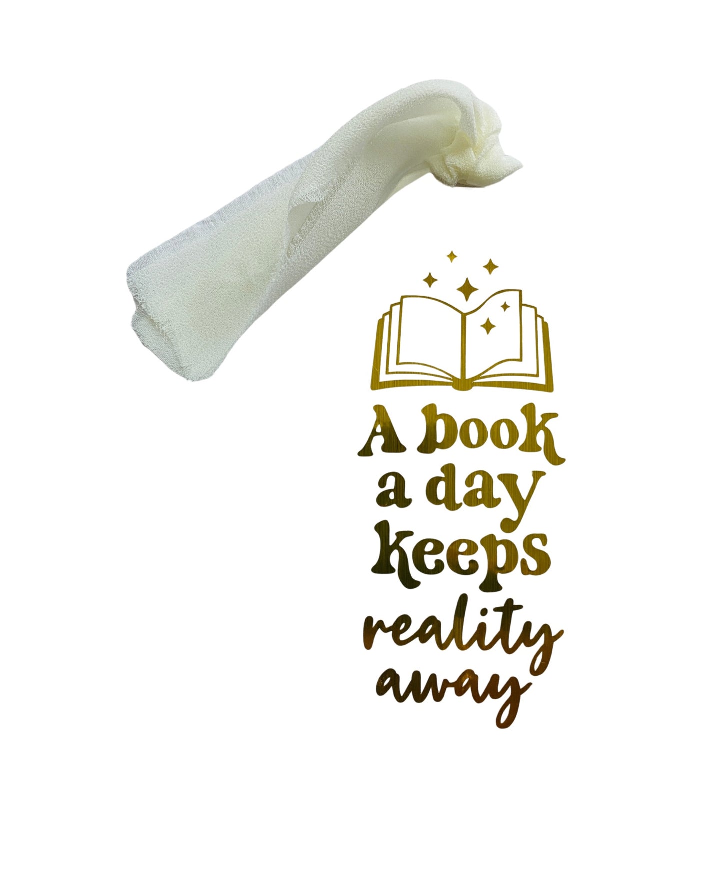 Acrylic Bookmark With Tassel - A book a day…