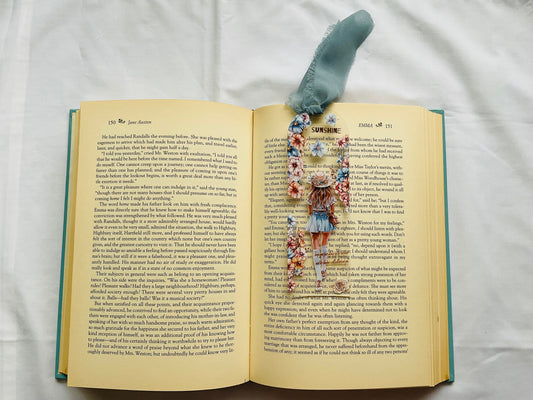 Acrylic Bookmark With Tassel - Walk into Sunshine