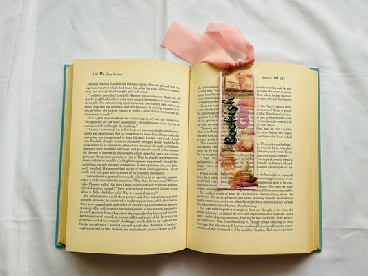 Acrylic Bookmark With Tassel - Bookish Girl