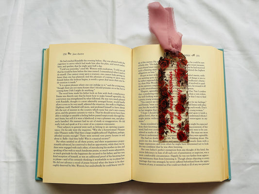 Acrylic Bookmark With Tassel - A well read woman…