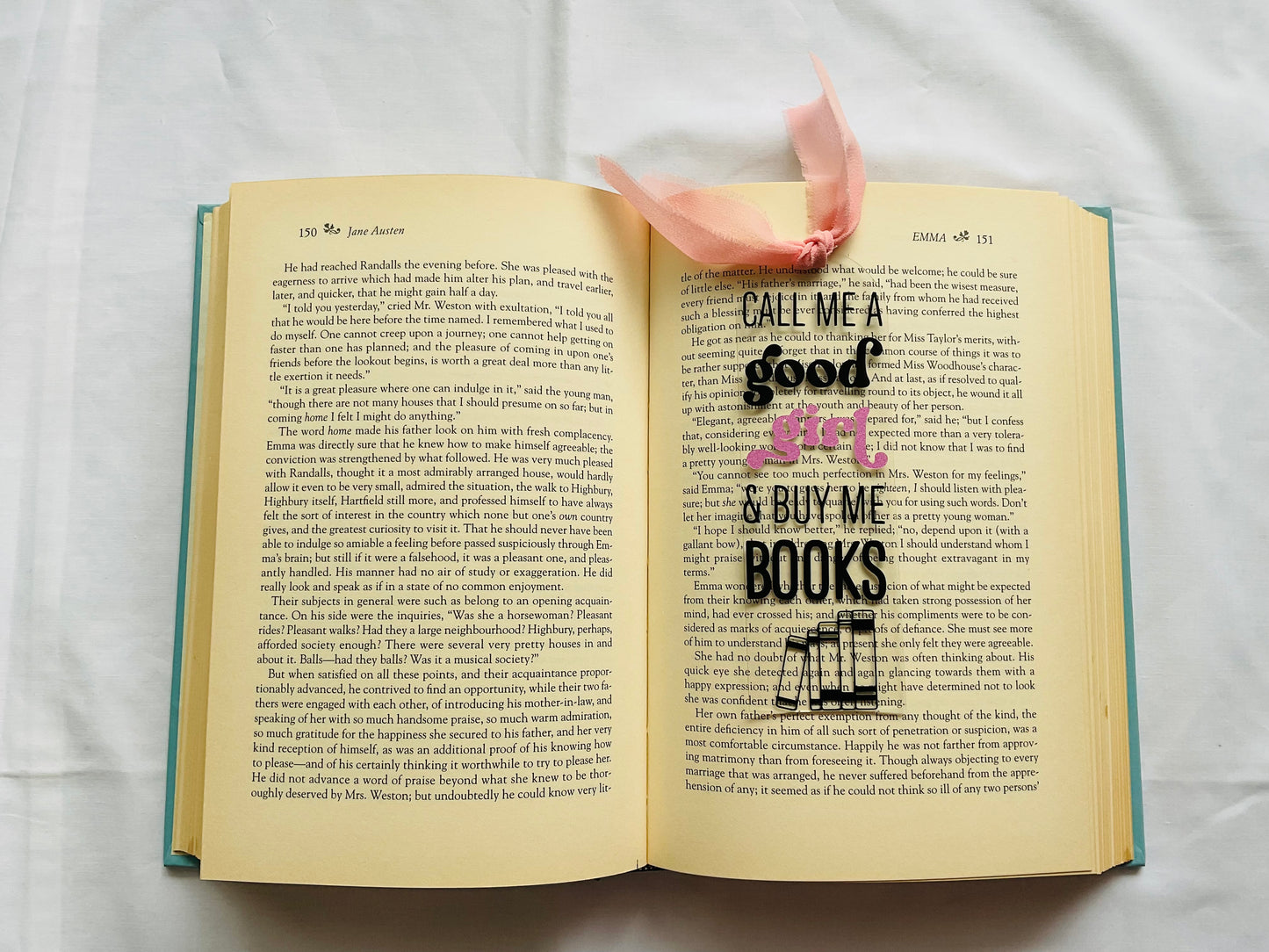 Acrylic Bookmark With Tassel - good girl…