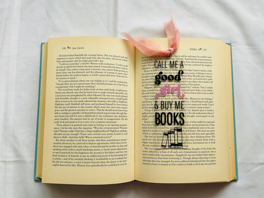Acrylic Bookmark With Tassel - good girl…