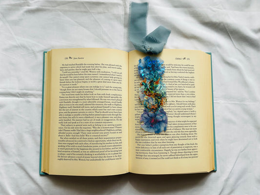 Acrylic Bookmark With Tassel - Blue Phoenix
