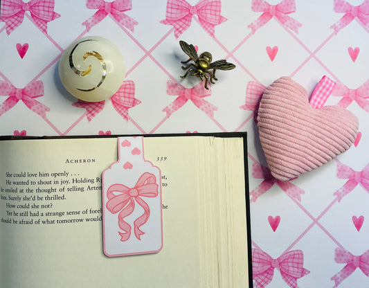 Magnetic Bookmark - Pink Bow