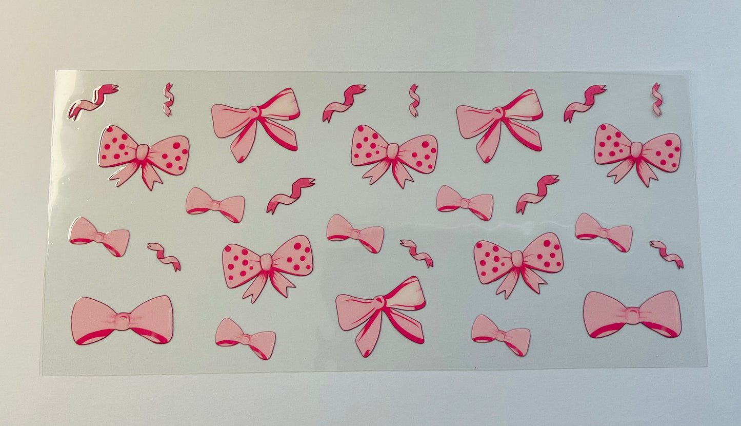 Glass Cup - Bow options