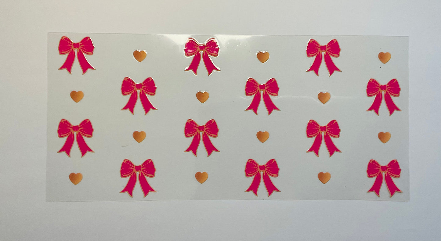 Glass Cup - Bow options