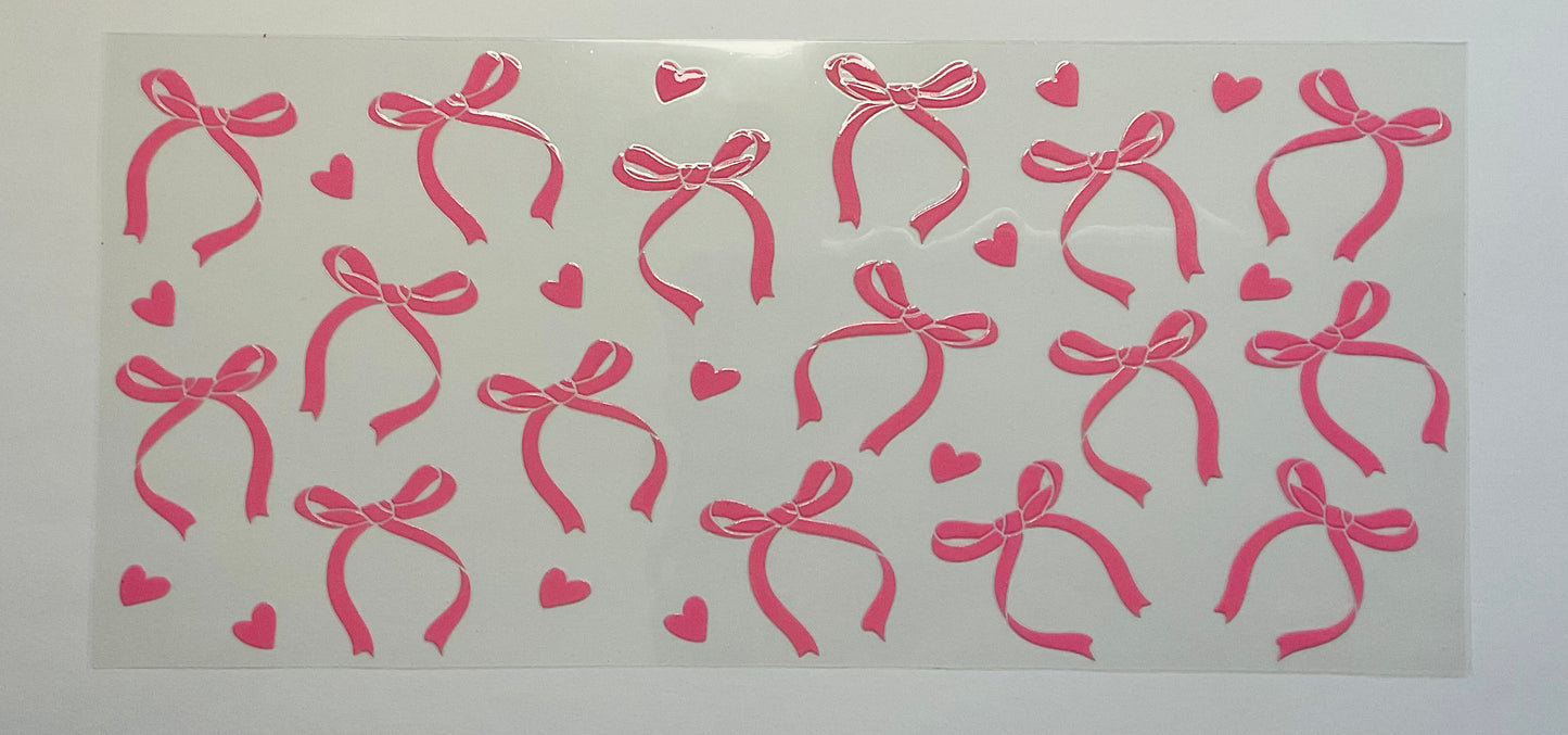 Glass Cup - Bow options