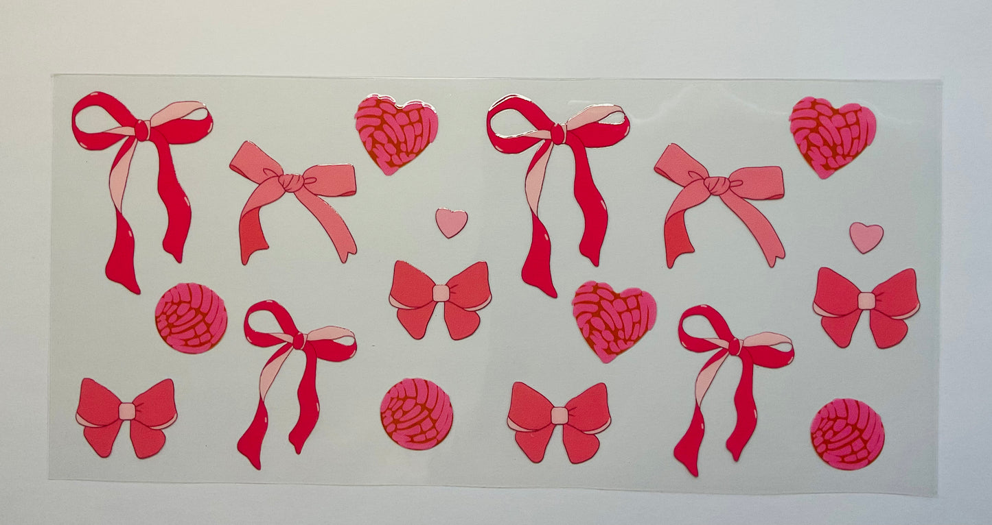 Glass Cup - Bow options