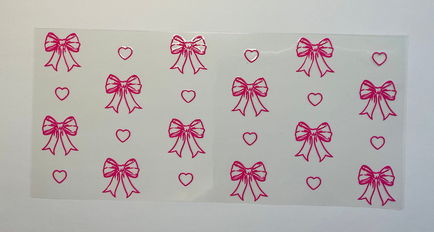 Glass Cup - Bow options