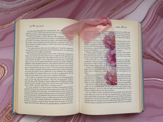Acrylic Bookmark With Tassel - It is well (pink)