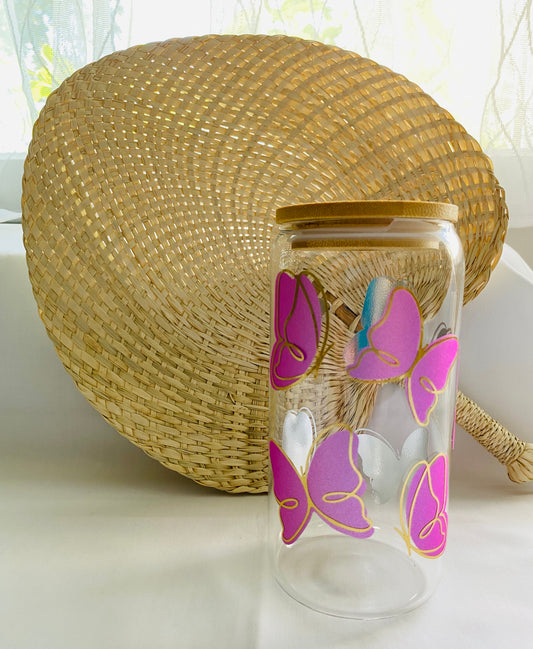 Glass Cup - Butterfly Options