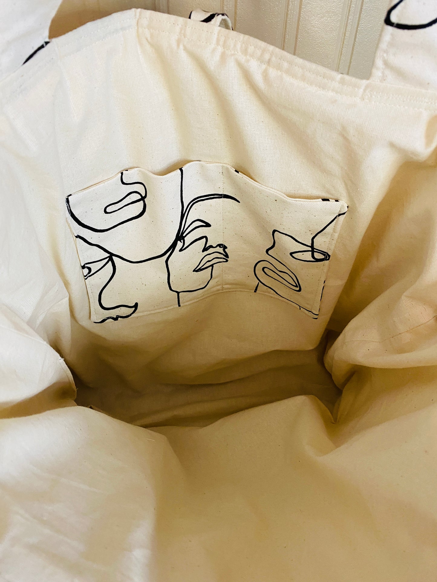 Quilted Tote Bag - She’s a lady