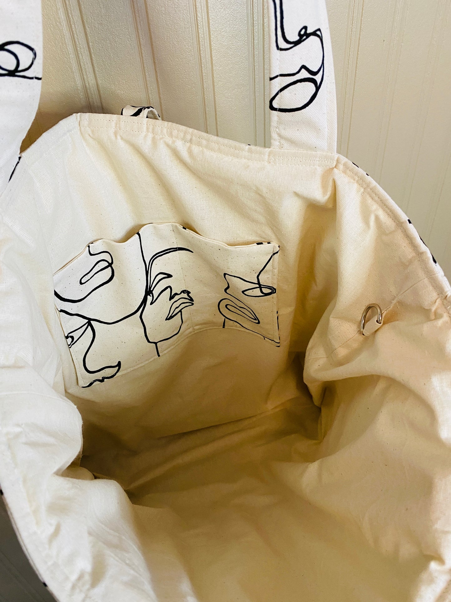 Quilted Tote Bag - She’s a lady