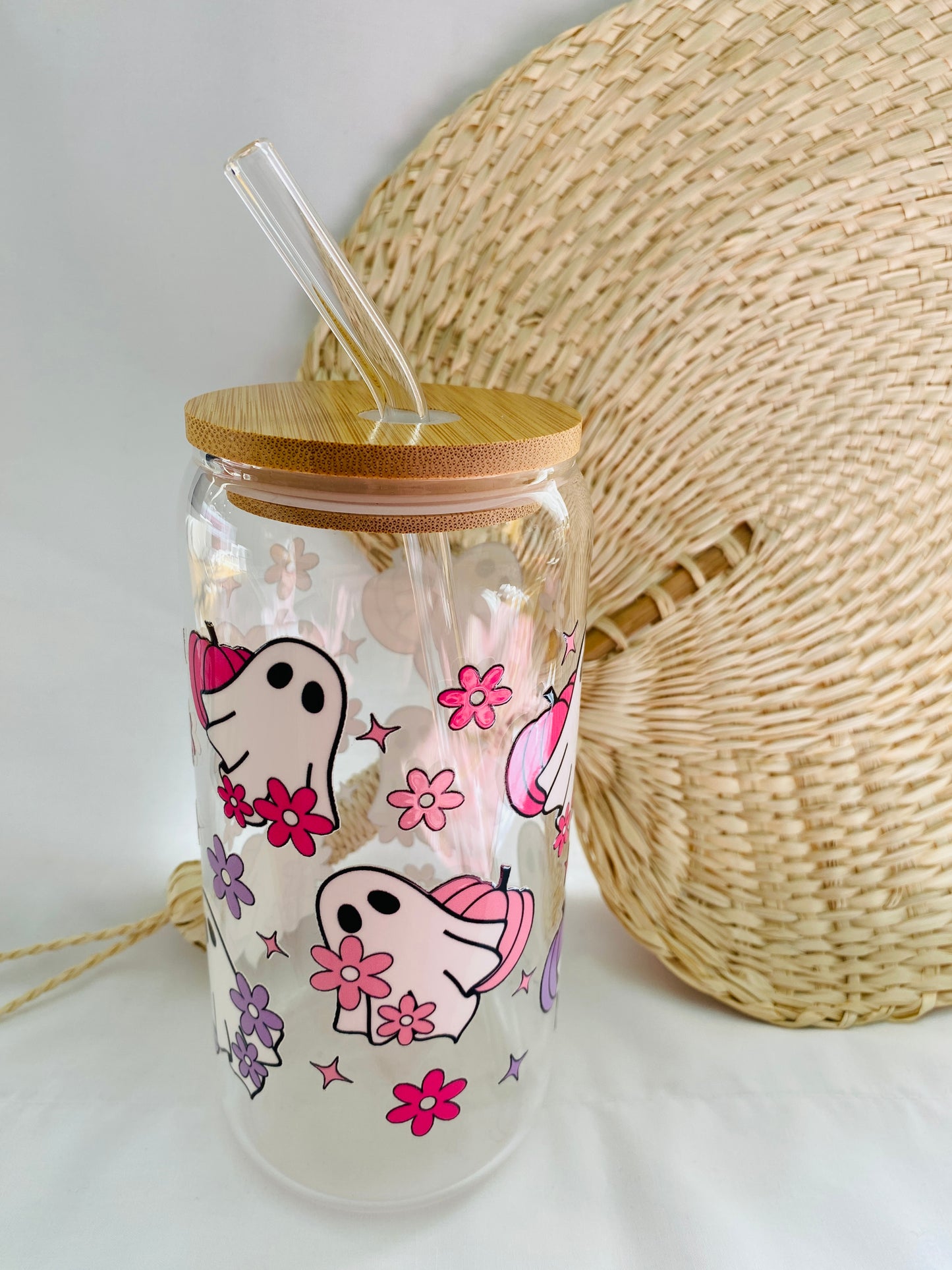 Glass cup - Cute Ghosts options