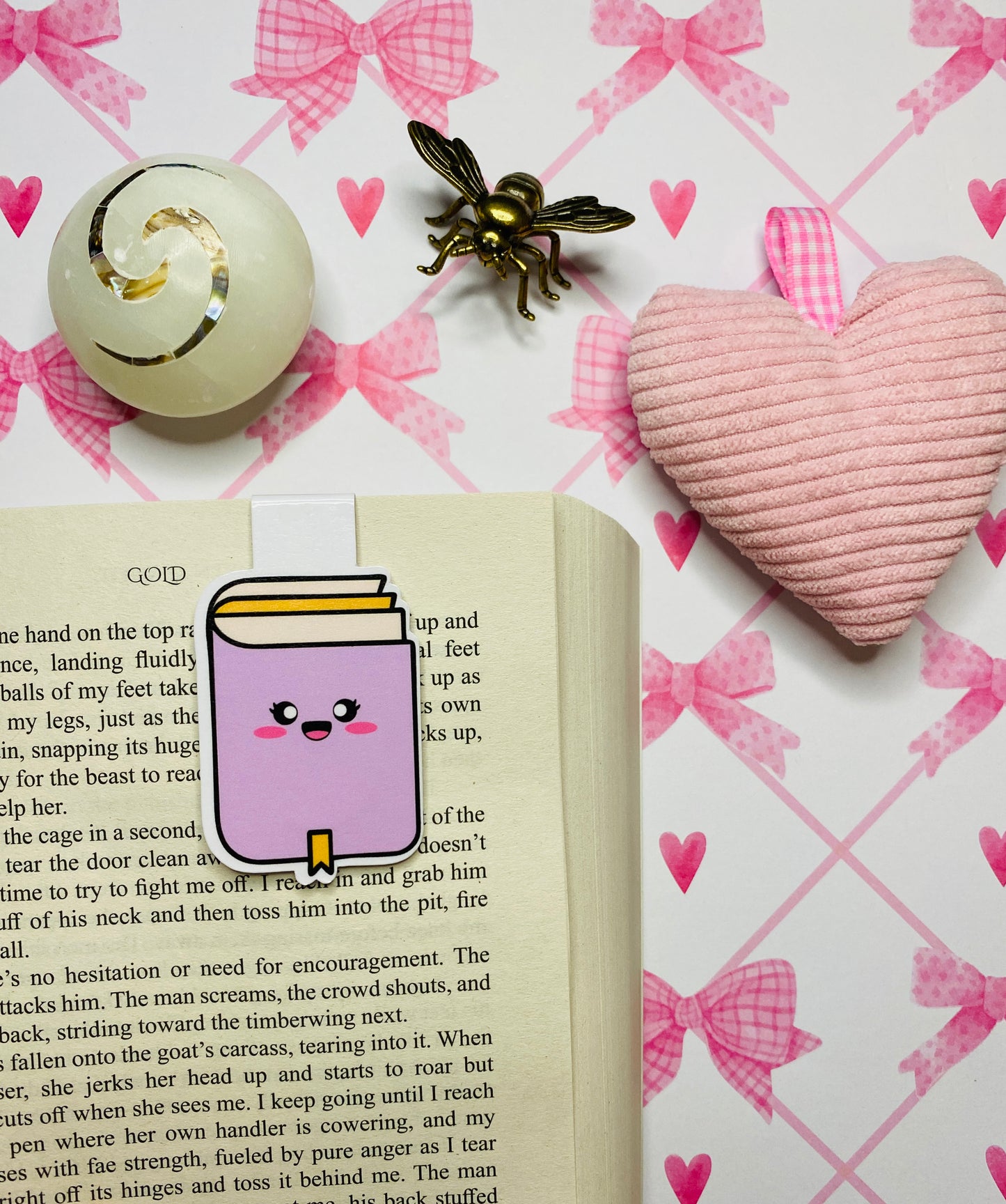 Magnetic Bookmark - Happy